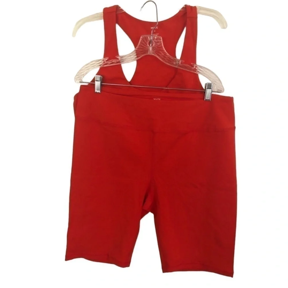 𝅺nwt Mate the Label Organic stretch Biker short set